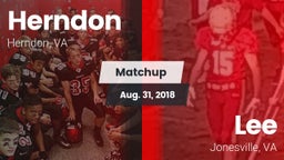 Matchup: Herndon  vs. Lee  2018