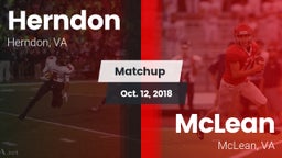 Matchup: Herndon  vs. McLean  2018