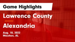 Lawrence County  vs Alexandria  Game Highlights - Aug. 18, 2022