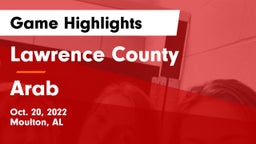 Lawrence County  vs Arab  Game Highlights - Oct. 20, 2022