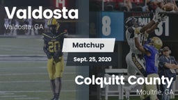 Matchup: Valdosta  vs. Colquitt County  2020