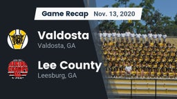 Recap: Valdosta  vs. Lee County  2020