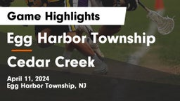 Egg Harbor Township  vs Cedar Creek  Game Highlights - April 11, 2024