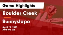 Boulder Creek  vs Sunnyslope  Game Highlights - April 25, 2023