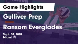Gulliver Prep  vs Ransom Everglades  Game Highlights - Sept. 30, 2020