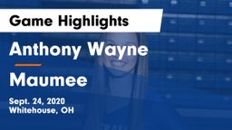 Anthony Wayne  vs Maumee  Game Highlights - Sept. 24, 2020