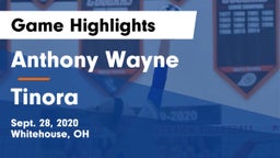 Anthony Wayne  vs Tinora Game Highlights - Sept. 28, 2020