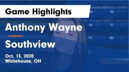 Anthony Wayne  vs Southview  Game Highlights - Oct. 13, 2020