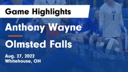 Anthony Wayne  vs Olmsted Falls  Game Highlights - Aug. 27, 2022