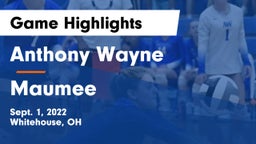 Anthony Wayne  vs Maumee  Game Highlights - Sept. 1, 2022