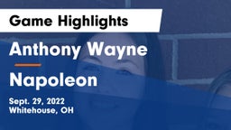 Anthony Wayne  vs Napoleon Game Highlights - Sept. 29, 2022