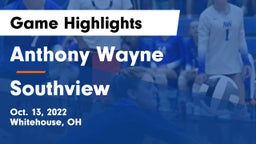 Anthony Wayne  vs Southview  Game Highlights - Oct. 13, 2022