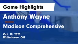 Anthony Wayne  vs Madison Comprehensive  Game Highlights - Oct. 18, 2023
