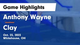 Anthony Wayne  vs Clay  Game Highlights - Oct. 23, 2023