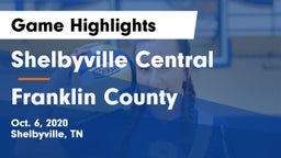 Shelbyville Central  vs Franklin County  Game Highlights - Oct. 6, 2020