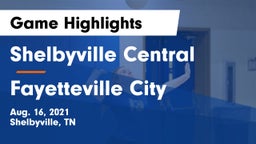 Shelbyville Central  vs Fayetteville City   Game Highlights - Aug. 16, 2021