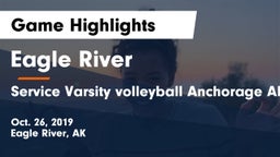Eagle River  vs Service  Varsity volleyball Anchorage AK Game Highlights - Oct. 26, 2019