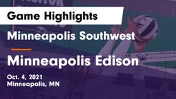 Minneapolis Southwest  vs Minneapolis Edison  Game Highlights - Oct. 4, 2021