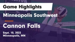 Minneapolis Southwest  vs Cannon Falls  Game Highlights - Sept. 10, 2022
