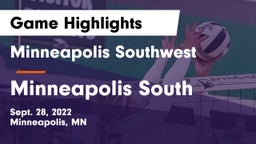 Minneapolis Southwest  vs Minneapolis South  Game Highlights - Sept. 28, 2022