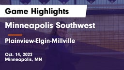 Minneapolis Southwest  vs Plainview-Elgin-Millville  Game Highlights - Oct. 14, 2022