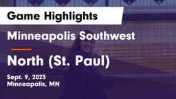 Minneapolis Southwest  vs North (St. Paul)  Game Highlights - Sept. 9, 2023