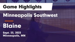 Minneapolis Southwest  vs Blaine  Game Highlights - Sept. 23, 2023