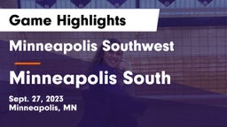 Minneapolis Southwest  vs Minneapolis South  Game Highlights - Sept. 27, 2023