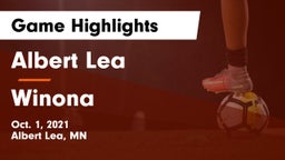 Albert Lea  vs Winona  Game Highlights - Oct. 1, 2021