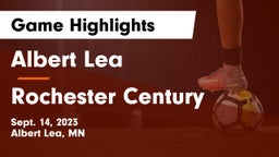 Albert Lea  vs Rochester Century  Game Highlights - Sept. 14, 2023