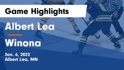Albert Lea  vs Winona  Game Highlights - Jan. 6, 2022