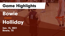 Bowie  vs Holliday  Game Highlights - Jan. 15, 2021