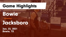 Bowie  vs Jacksboro  Game Highlights - Jan. 22, 2021