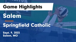 Salem  vs Springfield Catholic  Game Highlights - Sept. 9, 2023