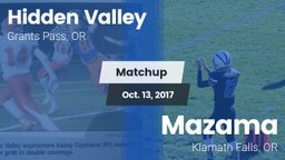 Matchup: Hidden Valley High vs. Mazama  2017