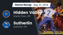 Recap: Hidden Valley  vs. Sutherlin  2018