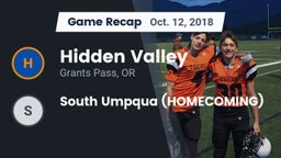 Recap: Hidden Valley  vs. South Umpqua (HOMECOMING) 2018