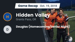 Recap: Hidden Valley  vs. Douglas (Homecoming/Senior Night) 2018