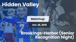 Matchup: Hidden Valley High vs. Brookings-Harbor (Senior Recognition Night) 2018