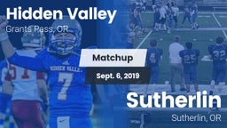 Matchup: Hidden Valley High vs. Sutherlin  2019