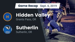 Recap: Hidden Valley  vs. Sutherlin  2019