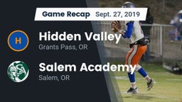 Recap: Hidden Valley  vs. Salem Academy  2019