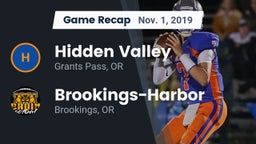 Recap: Hidden Valley  vs. Brookings-Harbor  2019