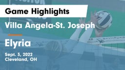 Villa Angela-St. Joseph  vs Elyria  Game Highlights - Sept. 3, 2022