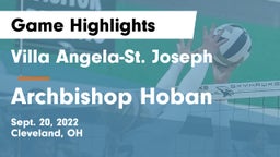 Villa Angela-St. Joseph  vs Archbishop Hoban Game Highlights - Sept. 20, 2022