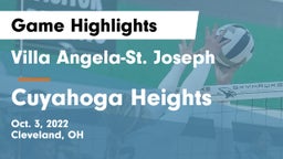 Villa Angela-St. Joseph  vs Cuyahoga Heights  Game Highlights - Oct. 3, 2022