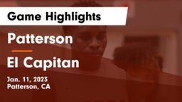 Patterson  vs El Capitan  Game Highlights - Jan. 11, 2023
