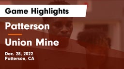 Patterson  vs Union Mine  Game Highlights - Dec. 28, 2022
