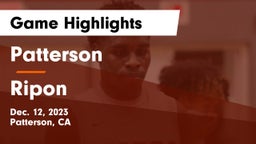 Patterson  vs Ripon  Game Highlights - Dec. 12, 2023