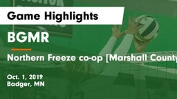 BGMR vs Northern Freeze co-op [Marshall County Central/Tri-County]  Game Highlights - Oct. 1, 2019
